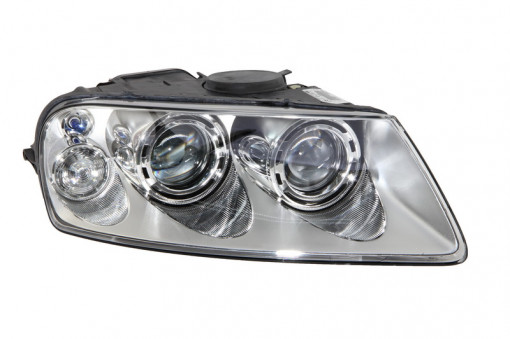 Far Dreapta (bi-xenon, D1S/H7/W5W, electric, cu motor, culoare semnalizator: transparent) potrivit VW TOUAREG 10.02-12.06