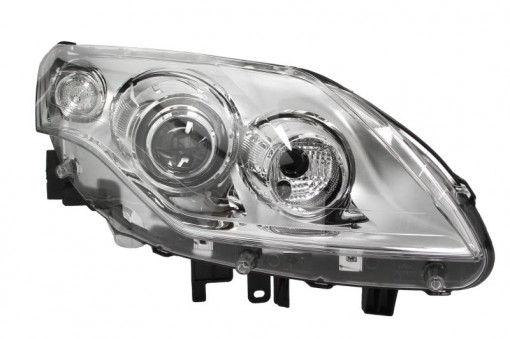 Far Dreapta (bi-xenon, D1S/W5W, electric, fara motoras, culoare semnalizator: transparent) potrivit RENAULT LAGUNA, LAGUNA III 10.07-11.10
