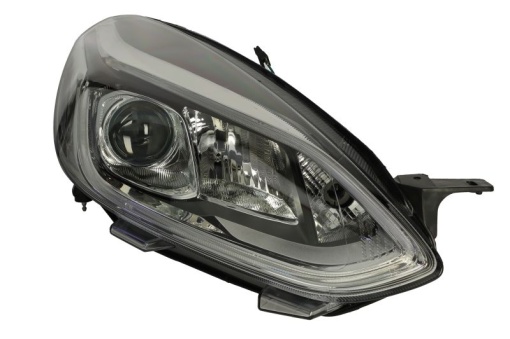 Far dreapta (H1/H7/LED, electric, cu motor, fara controler LED) potrivit FORD FIESTA VII 04.17-11.21