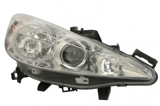 Far Dreapta (halogen, H1/H7/W5W, electric, cu motor, culoare semnalizator: transparent) potrivit PEUGEOT 207, 207/HATCHBACK -07.13