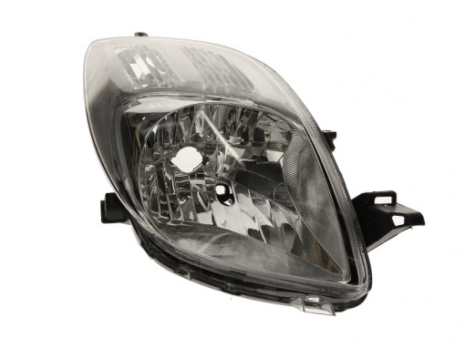 Far Dreapta (halogen, H4, electric, cu motor, culoare semnalizator: transparent) potrivit TOYOTA YARIS -03.09