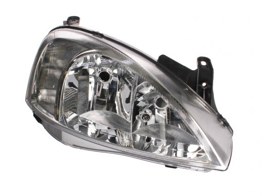 Far Dreapta (halogen, H7, electric, fara motoras, culoare insertie: cromat, culoare semnalizator: transparent) potrivit OPEL COMBO TOUR, COMBO/MINIVAN, CORSA C -10.03