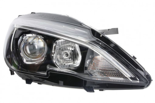 Far Dreapta (halogen, H7/HY21W/LED, electric, bec, culoare semnalizator: portocaliu) potrivit PEUGEOT 308 II - Img 1
