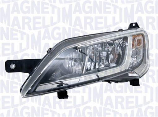 Far Dreapta (halogen, H7/W21/WY21W, electric, fara motoras, bec, culoare insertie: gri) potrivit CITROEN JUMPER I, JUMPER II; FIAT DUCATO; PEUGEOT BOXER