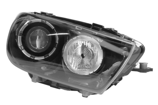Far fata Dreapta (D1S/H7/P21W, electric, cu motor, culoare insert: negru) potrivit VW SCIROCCO III