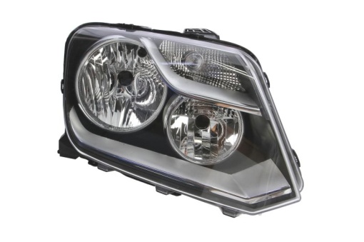 Far fata Dreapta (H1/H7/PY21W/W5W, electric, cu motor, culoare insert: negru, culoare semnalizator: alb) potrivit VW AMAROK