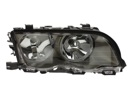 Far fata Dreapta (H7, electric, cu motor, culoare insert: cromat) potrivit BMW 3 (E46)