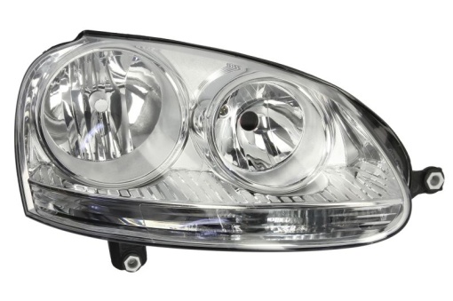 Far fata Dreapta (H7/H7, electric, cu motor, bec, culoare insert: cromat) potrivit VW GOLF V, JETTA III