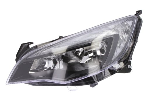 Far fata Dreapta (H7/H7/W21, electric, cu motor, culoare insert: cromat) potrivit OPEL ASTRA J, ASTRA J GTC