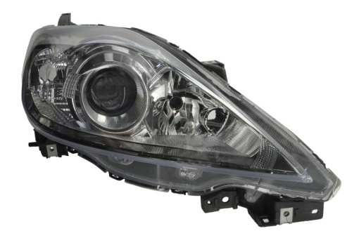 Far fata Dreapta (H7/HB3, electric, fara motoras, culoare insert: gri, culoare semnalizator: alb) potrivit MAZDA 5