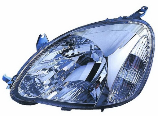 Far fata Stanga (H4, electric, fara motoras, culoare insert: cromat) potrivit TOYOTA YARIS -11.05