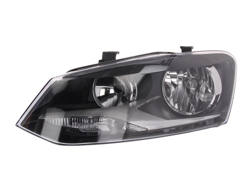 Far fata Stanga (H7/H7, electric, cu motor) potrivit VW POLO, POLO IV, POLO V 06.09-09.17