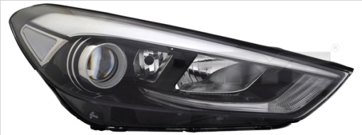 Far fata Stanga (H7/H7/LED, electric, fara motoras) potrivit HYUNDAI TUCSON, TUCSON/SUV 05.15-07.18