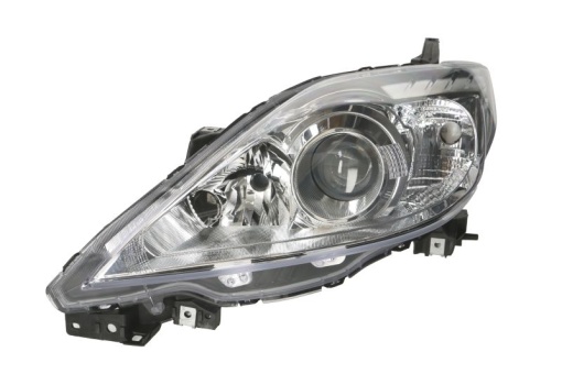 Far fata Stanga (H7/HB3, electric, fara motoras, culoare insert: cromat, culoare semnalizator: alb) potrivit MAZDA 5