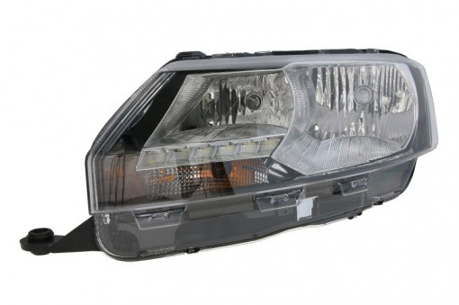 Far Stanga (2*H7/LED, electric, cu motor) potrivit SKODA RAPID