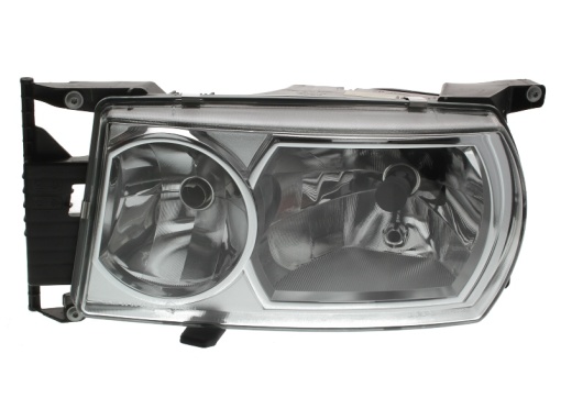 Far stanga (D2R/H7/T4W, manual, fara motor, culoare insert: crom platinat) potrivit SCANIA G I, P I, R I, T 01.03-05.19