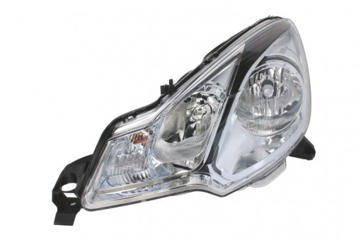 Far Stanga (H1/H7, electric, cu motor, culoare insertie: cromat/negru) potrivit CITROEN DS3 -05.14