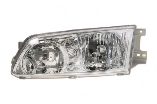 Far Stanga (H1/H7, electric, fara motoras, culoare insertie: cromat, culoare semnalizator: transparent) potrivit HYUNDAI H-1, H-1 / STAREX -12.07