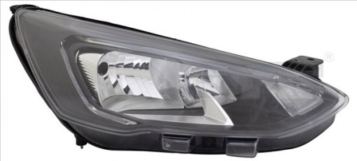 Far Stanga (H1/H7/LED, electric, cu motor, culoare insertie: negru) potrivit FORD FOCUS IV