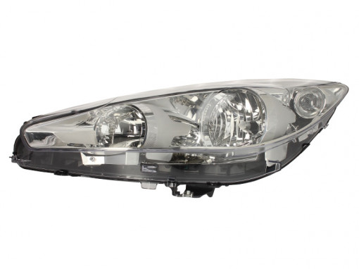 Far stanga (H1/H7, reglaj electric, cu motoras, fundal cromat) PEUGEOT 308 CC, 308 I, 308 SW I, RCZ