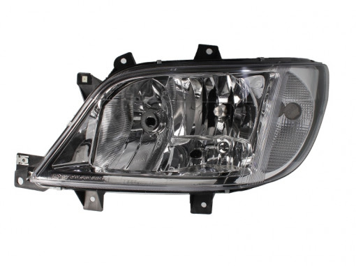 Far stanga (H3/H7, reglaj electric, fundal cromat, fundal transparent) MERCEDES SPRINTER 2-T (901, 902), SPRINTER 3-T (903), SPRINTER 4-T (904) 2002-2006 - Img 1