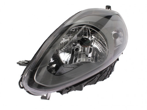 Far stanga (H4, electric, cu motoras, fundal negru) ABARTH PUNTO FIAT PUNTO, PUNTO EVO