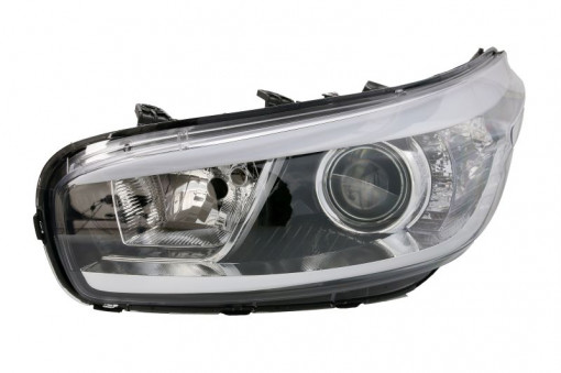 Far Stanga (H7/H7/PY21W/W5W, electric, cu motor, culoare insertie: negru) potrivit KIA CEE'D