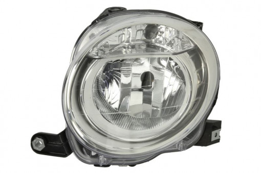 Far stanga (H7, reglaj electric, cu motoras, fundal cromat) ABARTH 500 / 595 / 695, 500C / 595C / 695C FIAT 500, 500 C