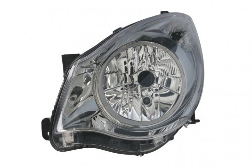 Far Stanga (halogen, H4/W5W, electric, cu motor, culoare insertie: cromat, culoare semnalizator: transparent) potrivit OPEL AGILA -01.15