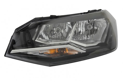 Far Stanga (halogen, H7, electric, cu motor) potrivit VW POLO VI