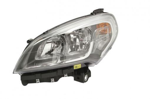Far Stanga (halogen, H7/H7, electric, cu motor, bec, culoare semnalizator: portocaliu) potrivit FIAT DOBLO, DOBLO CARGO