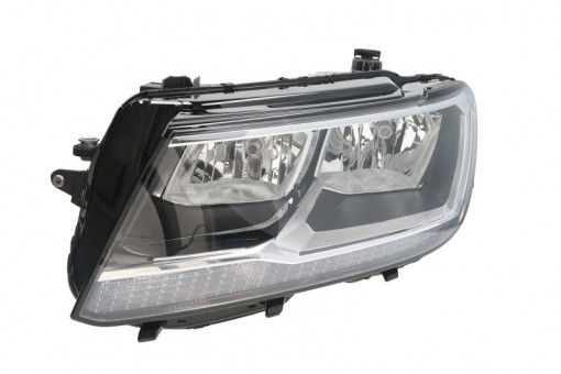 Far Stanga (halogen, H7/H7/PW24W, electric, cu motor, bec, culoare semnalizator: portocaliu) potrivit VW TIGUAN