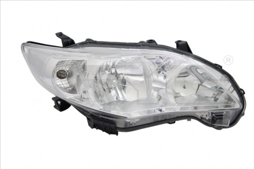 Far stanga (HB3/HB4, electric, fundal cromat, fundal transparent) TOYOTA COROLLA dupa 2010