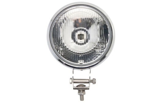 Far universal stanga/dreapta (faza lunga, H3, 12/24V, diametru 160mm, transparent, metal, crom)