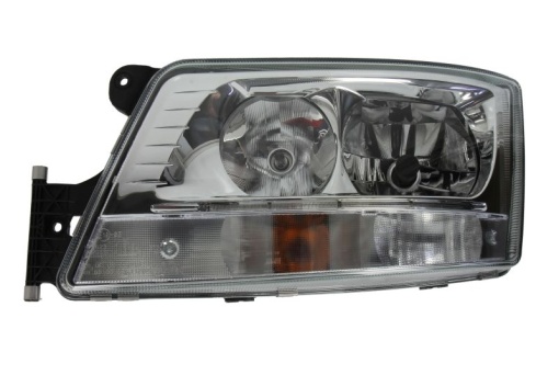 Fat stanga (2*LED/D1R/H7/PY21W, electric, cu motor, cu lumina de zi, culoare insert: crom platinat, culoare indicator: transparent) EURO 6 potrivit MAN TGX I 09.16-09.21