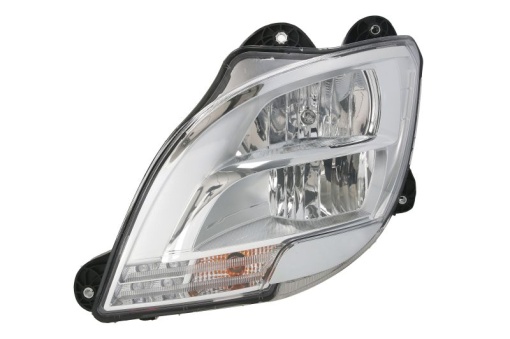 Fat stanga (H1/LED/PY21W, manual, fara motor, cu lumina de zi, culoare insert: crom platinat, culoare indicator: transparent) potrivit DAF CF, XF 106 10.12-