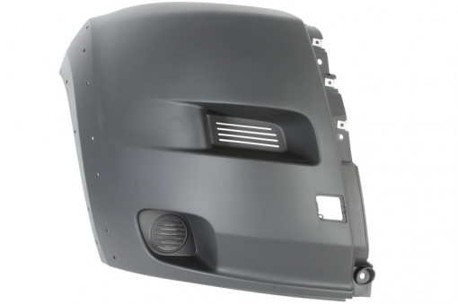 Flaps bara protectie Fata Dreapta cu locas ornament, gri inchis potrivit CITROEN JUMPER II; FIAT DUCATO; PEUGEOT BOXER -10.11