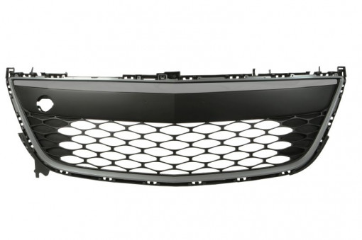 Grila bara fata cadru cromat; cu dunga cromata, plastic, crom/negru potrivit MAZDA CX-7 10.07-03.13 09.09-08.12
