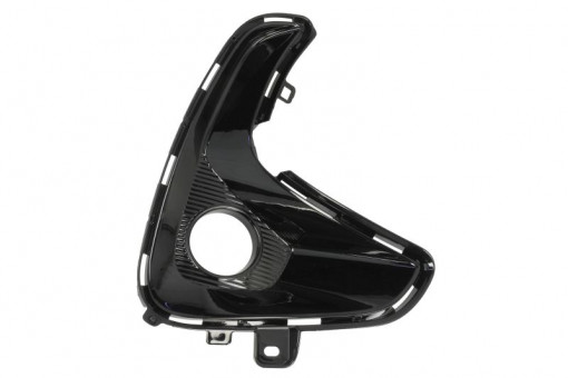Grila bara fata dreapta cu locas lampa ceata, negru lucios potrivit TOYOTA YARIS XP21 Hatchback 01.20-