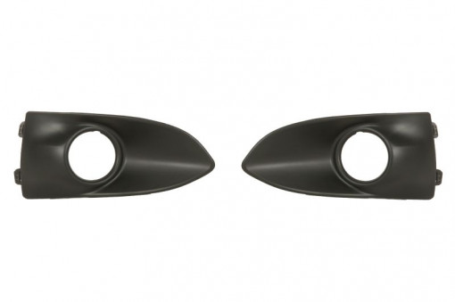 Grila bara fata dreapta/stanga (set, locas proiector, plastic, negru) PEUGEOT 301 dupa 2012