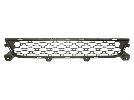 Grila bara Mijloc, cu locas senzorii parcare, negru potrivit VOLVO XC60 I 05.08-02.17 05.08-05.13
