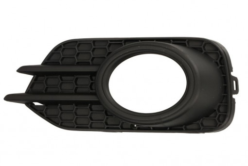 Grila bara Stanga cu locas proiector, plastic, negru potrivit VW TIGUAN 09.07-07.18 09.07-07.16