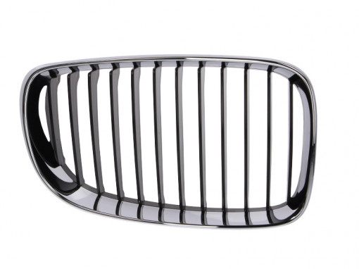 Grila radiator Dreapta (crom/negru) potrivit BMW 1 (E81), 1 (E82), 1 (E87), 1 (E88) 1.6-3.0 06.04-12.13 -12.13