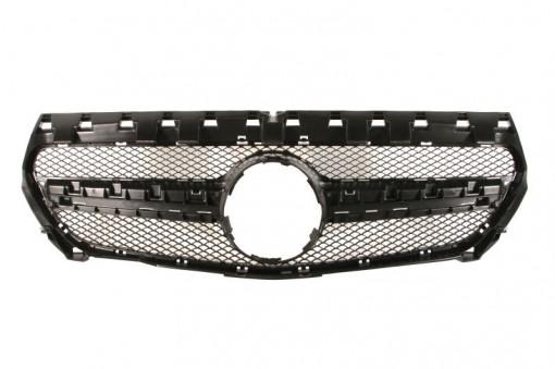 Grila radiator Mijloc (pachet AMG, interior, negru) potrivit MERCEDES CLA (C117), CLA SHOOTING BRAKE (X117) 1.5D-2.2D 01.13-03.19 01.13-03.19