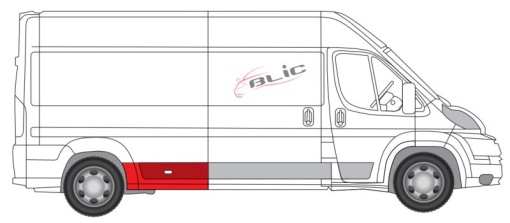 Kit reparatie aripa spate dreapta (inainte de roata) potrivit CITROEN JUMPER II; FIAT DUCATO; PEUGEOT BOXER 06.14-12.17