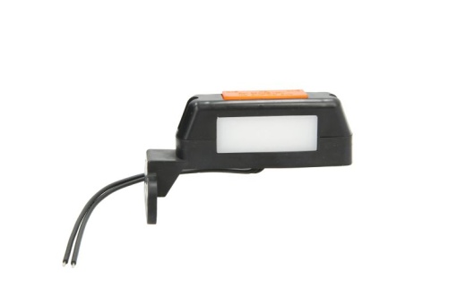 Lumina clarificare dreapta, portocaliu/rosu/alb, LED, inaltime 105mm; latime 28mm; adancime 34mm, în relief, lungime cablu 210mm, cu cuier, 12/24V (unghi în relief)