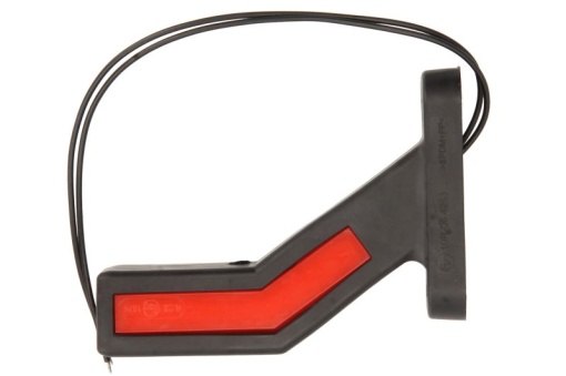 Lumina delimitare dreapta, portocaliu/rosu/alb, LED lungime cablu 240mm, pe brațul mediu-lung, 12/24V (tip: neon)