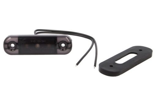 Lumina delimitare stanga/dreapta, forma: oval, fumuriu/alb, LED, inaltime 24mm; latime 84mm; adancime 25mm lungime cablu 240mm, 12/24V (IP6K9K)