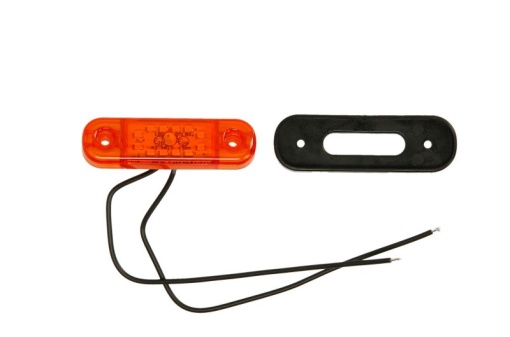 Lumina delimitare stanga/dreapta, forma: oval, portocaliu, LED, inaltime 24,2mm; latime 83,8mm; adancime 10,4mm lungime cablu 230mm, 12/24V (IP66/IP68)