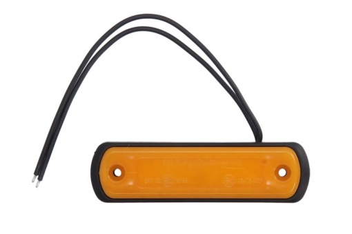 Lumina delimitare stanga/dreapta, portocaliu, LED, inaltime 31mm; latime 110mm; adancime 13mm lungime cablu 220mm, 12/24V (tip: neon)